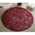 thumbnail image 2 of ZHAOCHENG Alfombra de sofá de piel de conejo de imitación roja, alfombra de suelo, cojín bronceado de piel de conejo, alfombra flotante para ventana, sala de estar, dormitorio, manta de conejo 45*45, 2 of 3