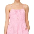 thumbnail image 4 of MELLODAY Women's Sleeveless Lightweight Eyelet Maxi Dress (Pink, S), 4 of 6
