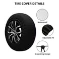 thumbnail image 2 of Salouo Purple Dreamcatcher1 Print Spare Tire Cover 14-17 inch Spare Tire Protector Universal Tough Tire Wheel Cover for Trailer SUV and Truck-16 inch, 2 of 6