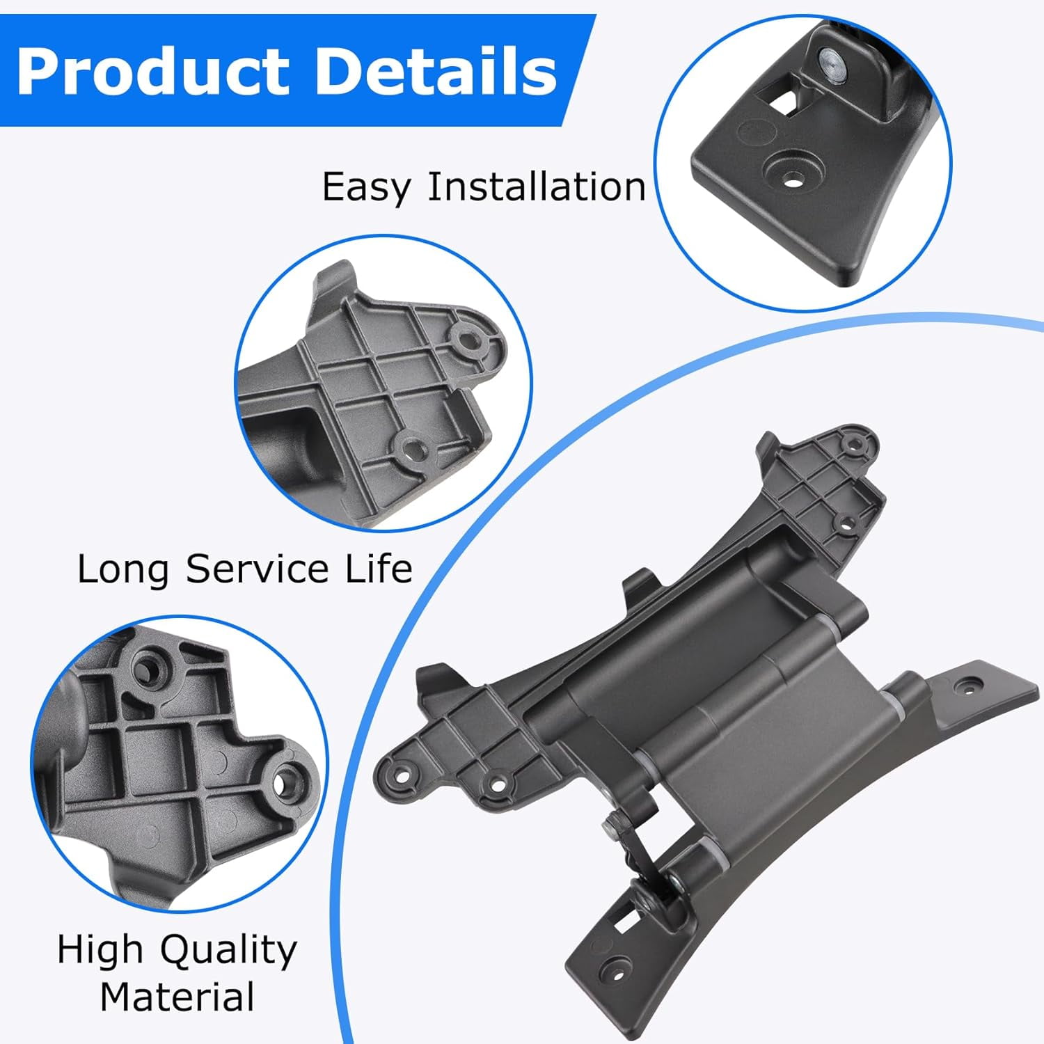 WP8183202 Washer Door Hinge Replacement for Whirlpool Kenmore Maytag Amana, Replaces 8183202 W10005090 W10200695 AP6011872 PS11745072