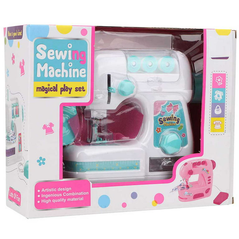 Mini Sewing Machine, Educational Electric Kids Sewing Kit, DIY Interesting for Kids Over 4 Years Old Boys and Girls Birthday Gifts