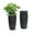 Black with white, variant on 16/22" Tall Round Planter Set of 2, Self Watering Pots for Indoor Plants, Large Flower Pot Outdoor with Built-in Drainage and a Water Level Monitor, for Patio, Porch, Living Room, or Home Office