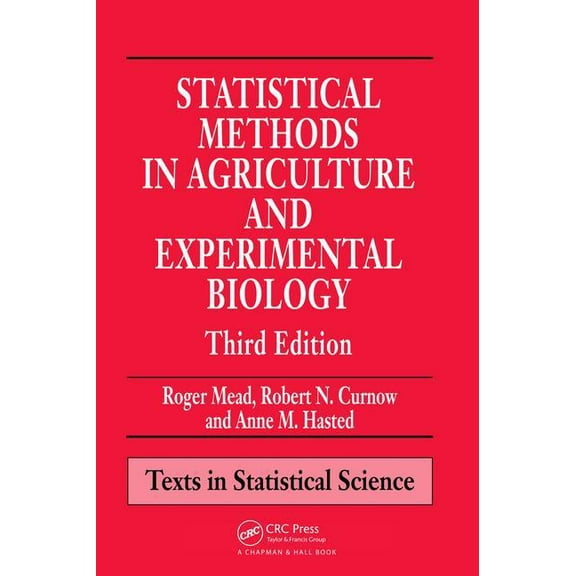 Statistical Methods in Agriculture and Experimental Biology, (Hardcover)