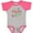 Baseball Heather and Hot Pink, variant on Inktastic My Abuela and Abuelo Love Me Boys or Girls Baby Bodysuit