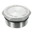 thumbnail image 1 of Tapón de tubo de acero inoxidable 304 Uxcell G3/4 con rosca macho, tapa hexagonal, tapones hexagonales con anillo de sellado para tubos de aire, agua, aceite y gas, 1 of 6
