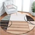 thumbnail image 2 of MDA Home Glamour Gray/Multi-Color Polypropylene Area Rug - 8'1" Round, 2 of 3