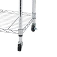 thumbnail image 5 of Clerance! 5 Tier Steel Wire Shelving Unit on Wheels,Chrome Shelves for Garage Kitchen Living Room,Heavy Duty Shelving Rack, 23.2 x 13.8 x 72 inch (L x W x H), 5 of 7