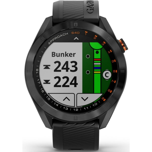 madras lejlighed Jobtilbud Garmin Approach S40 GPS Golf Smartwatch in Black - Walmart.com
