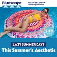 thumbnail image 2 of Bluescape 60” Towel Float – Large Round Inflatable Pool Raft with Plush Towel Top for Extra Comfort, 2 of 7