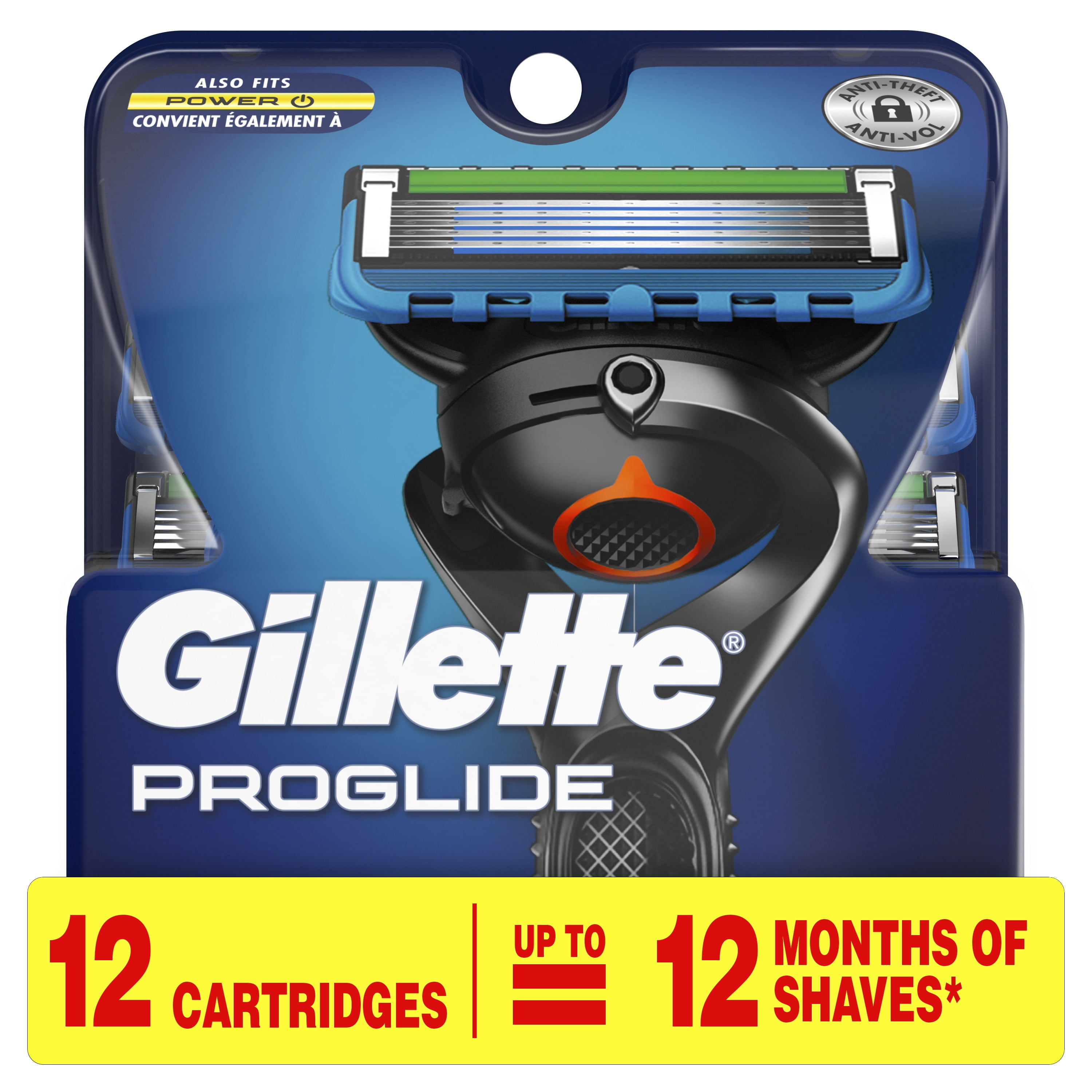 Gillette ProGlide Men's Razor Blades, 12 Blade Refills