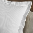 thumbnail image 4 of Superior Cascade Cotton Bedspread and Sham Set, Decorative Breathable Bedspreads, Queen, White, 4 of 5