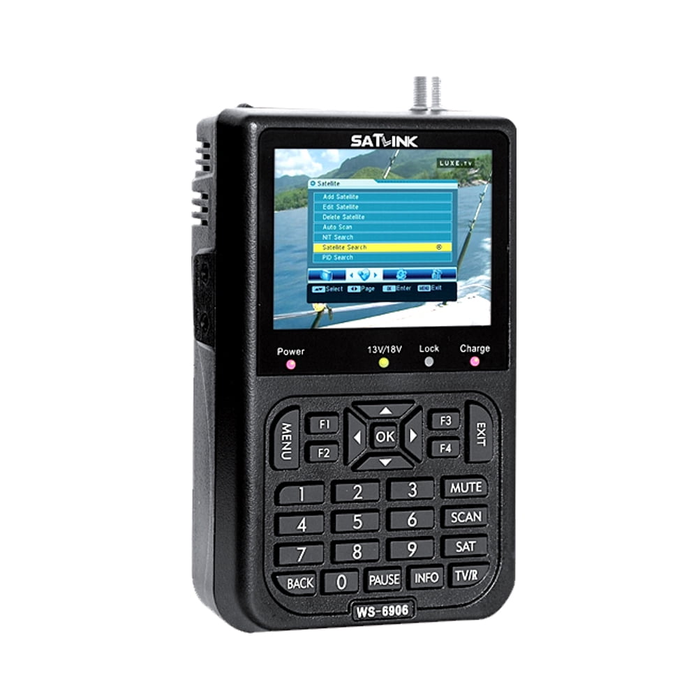 Handheld WS-6906 3.5" LCD Digital Satellite Meter Finder Terrestrial Signal Gi