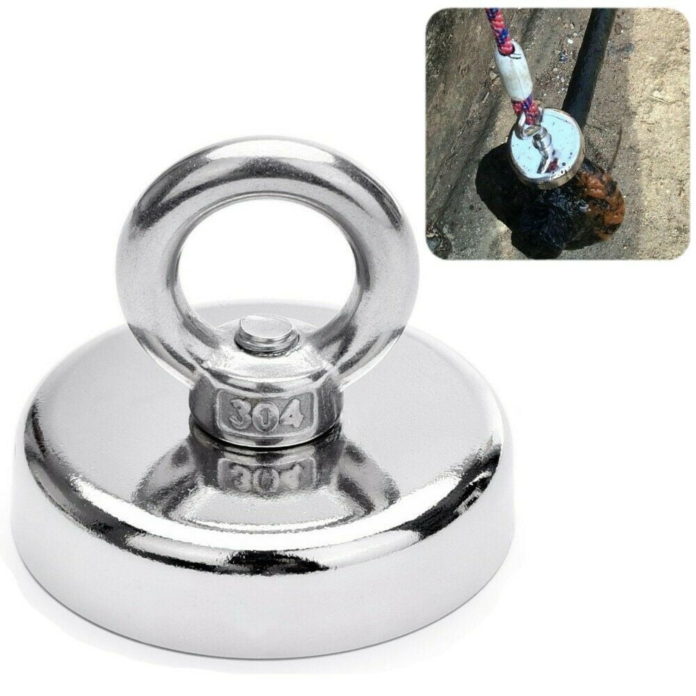 Details about   US 90-180LB Super Strong Rare Earth Round Neodymium River Fishing Magnet Eyebolt 