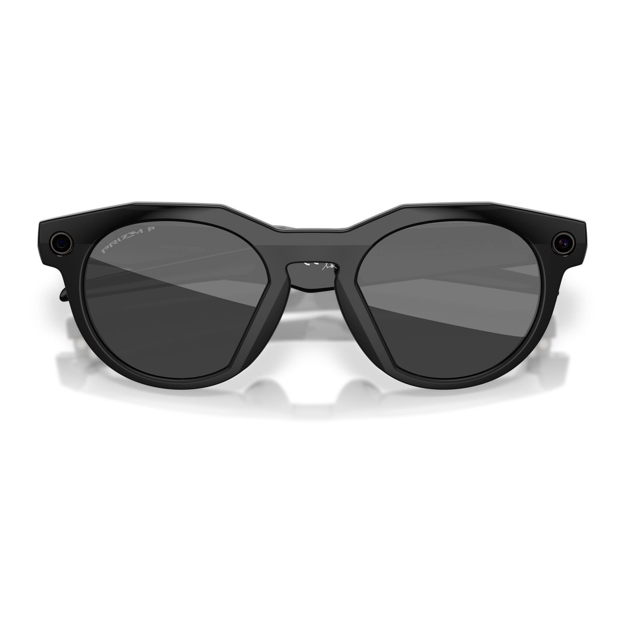 Oakley AI Smart Meta HSTN Sunglasses with Charging Case, Black/Prizm Black Polarized, Size 51