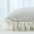 thumbnail image 3 of Home Soft Things Mongolian Tie Dyed Faux Fur 2 Piece Throw Pillow Covers Set - Grey - 20" x 20", 3 of 7
