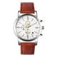 thumbnail image 1 of Reloj de pulsera analógico de moda para hombres y mujeres con banda de PU (marrón), 1 of 10
