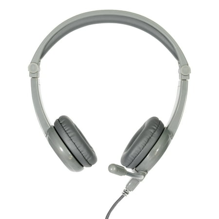 BuddyPhones - Galaxy Wired Stereo Gaming Headset - Gray