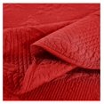 thumbnail image 4 of 3-Piece Christmas Quilt 100% Cotton Oversized Bedspread Lightweight Coverlet Embroidery Christmas Tree Pattern Bedding Set TC (Red, Queen (100"x106")), 4 of 8