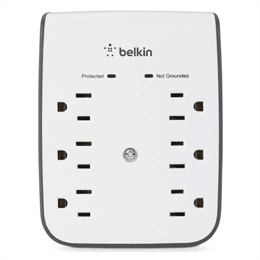 GTIN 745883690619 product image for Belkin SurgePlus Wall Mount Surge Protector  6 Outlets  2 USB Ports  10W | upcitemdb.com