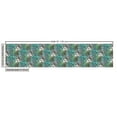 thumbnail image 3 of Ambesonne Floral Fabric by the Yard Upholstery, Cotton Flower Sketchy Design, 2 Yards, Ceil Blue and Fern Green, 3 of 5