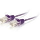 C2G UTP Snagless Cat6 1ft Unshielded () Slim Ethernet Network Patch Cable - Violet - Câble de Raccordement - RJ-45 (M) à RJ-45 (M) - 1 ft - UTP - CAT 6 - Moulé, Snagless - Violet – image 5 sur 6