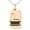 Rose, variant on Stainless Steel Letter L Initial 3D Monogram Engraved Small Rectangle Dog Tag Charm Pendant Necklace