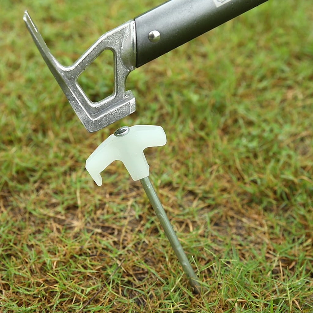 Oasiva 4/8/10Pcs Florescent Tent Stakes Campings Tent Peg for Fixings Tent Tarps Awnings