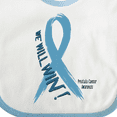 thumbnail image 4 of Inktastic We Will Win Against Prostate Cancer Ribbon Boys or Girls Baby Bib, 4 of 4