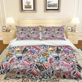 thumbnail image 1 of 3D Catoon Rock Figure Sign Basketball Quilt Cover Set Bedding Set Duvet Cover, 1 of 3