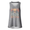 thumbnail image 3 of Fshinging Basic Cute Women Tank Top Summer Sleeveless V Neck Heart Graphic Beach Tunic Blouses&nbsp; Grey L, 3 of 4