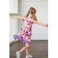 thumbnail image 5 of Millie Loves Lily Girls' Lilac Pumpkin Print, 2- Pocket Dress, Big Girl, Size 6, 5 of 6