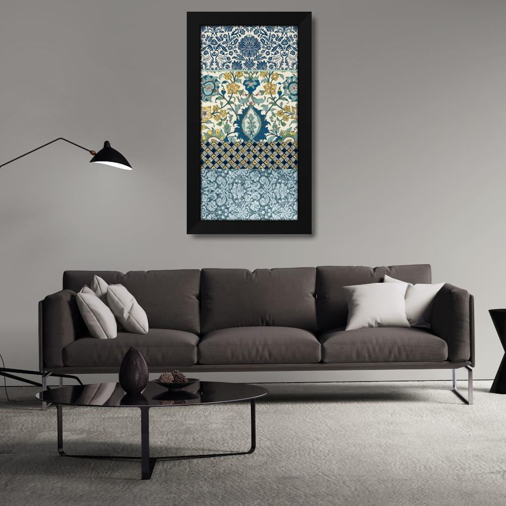 Vision Studio 14x24 Black Modern Wood Framed Wall Art Titled