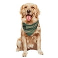 thumbnail image 5 of Naloa Jungle Green Camo USA Flag Dog Bandanas 1PC Washable Triangle Dog Scarfs Premium Durable Fabric, for Small Medium Large Dogs and Cats, 5 of 6