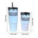 thumbnail image 3 of Taza para coche de 30 oz Taza con pajita de acero inoxidable 304 con aislamiento térmico Taza para café y hielo de gran capacidad 890 ml, 3 of 7