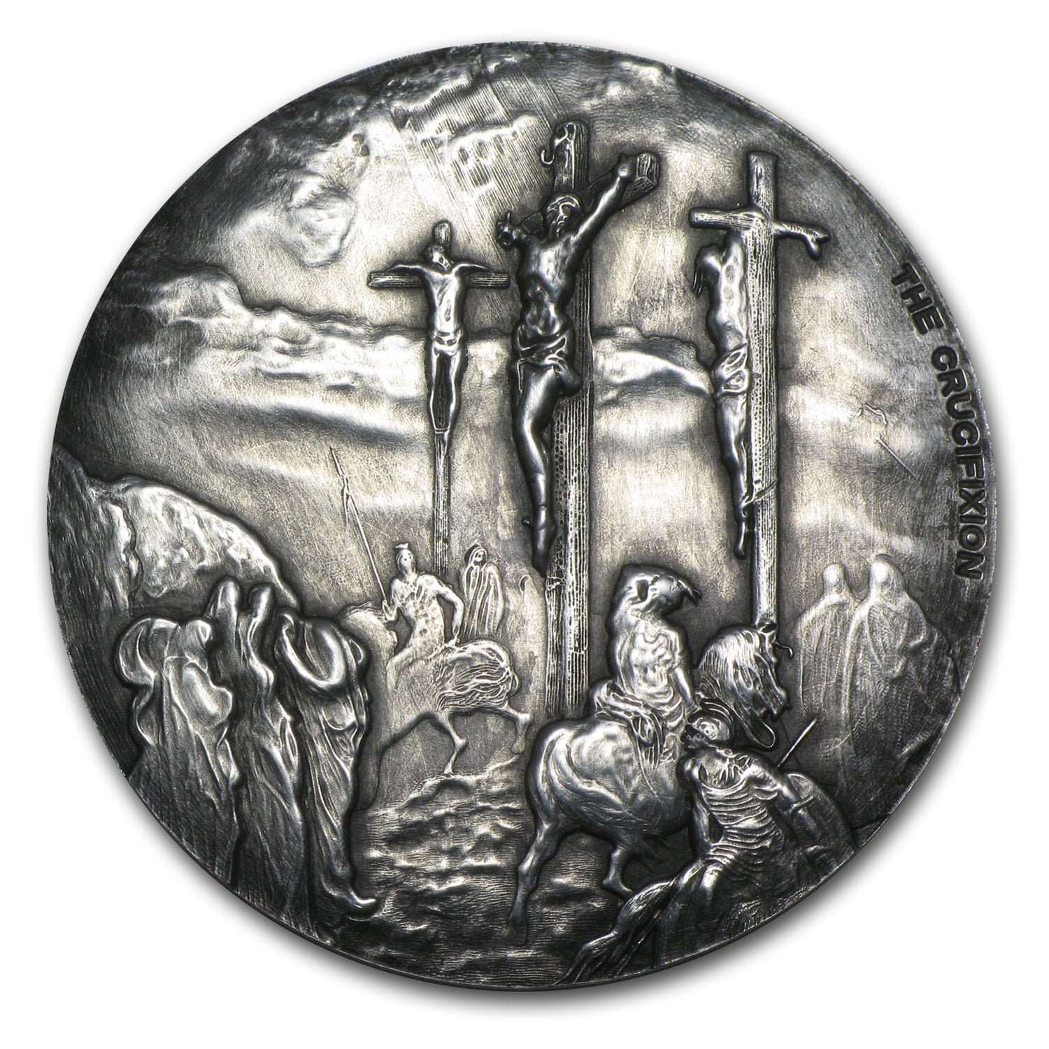 2015 2 oz Silver Coin Biblical Series (Crucifixion)