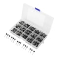thumbnail image 1 of Kit d'Assortiment de Transistors, Transistor d'Amplification de Courant 600 Pcs pour Interrupteur Sans Contact pour la Commande du Courant, 1 of 8