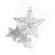 thumbnail image 2 of Juego de decoración de árbol de Navidad JAMW estrella hueca con purpurina 20 luces LED cálidas, 2 of 5