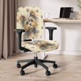 thumbnail image 6 of FUIALDOLG Desk Chair Covers Yorkshire Terrier Paw with Stretchable Soft Fit Swivel Chair Slipcover for Gaming Chairs, 2 Pcs Computer Office Chair Covers, 6 of 8