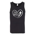 thumbnail image 2 of Wild Bobby His Grace Is Enough Heart Inspirational/Christian Men Graphic Tank Top, Black, Small, 2 of 5