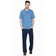 thumbnail image 4 of Turtle Bay New York Men's Short Sleeve Pique Polo Shirt in Cotton Blend with Front Pocket, 4 of 6