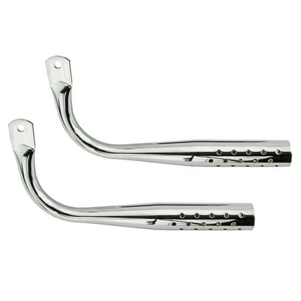Muffler W/Holes Chrome. Bike mufflers, bicycle mufflers, for lowrider