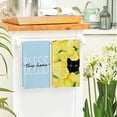thumbnail image 3 of Sm:)e Cat Yellow Lemon Summer Kitchen Dish Towels 18x26 Inch Set of 4, Blue, 3 of 7