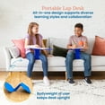 thumbnail image 4 of ECR4Kids The Surf Portable Activity Lap Desk, Classroom Essentials, Blue, 10-Pack, 4 of 10