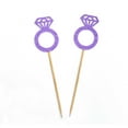 thumbnail image 3 of Darling Souvenir, Wedding Engagement Ring Cupcake Toppers, Party Dessert Decorations - Pack Of 40, 3 of 3