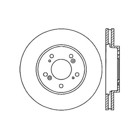 StopTech 05-10 Honda Odyssey SportStop Slotted & Drilled Left Front Rotor