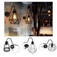 thumbnail image 2 of Iluminación de lámpara para luces colgantes Portalámparas vintage candeliere industrial Accesorio de tejado Lámpara Pantalla Alambre Colco Jaula de la lámpara de pared, 2 of 8