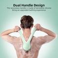 thumbnail image 4 of Electric Body Brush Back Scrubber for Shower, Waterproof Long Dual Handle Power Body Scrubber with 3 Heads, Rechargeable Bath Brush & 2 Speeds, for Cleansing, Exfoliating and Massaging Skin, 4 of 10