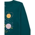 thumbnail image 5 of Wonder Nation Girls Long Sleeve Embellished T-Shirt, Sizes 4-18 & Plus, 5 of 5