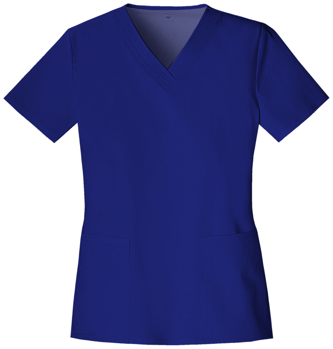 Cherokee Luxe Women Scrubs Top, VNeck, 1845, XS, Galaxy Blue