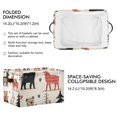 thumbnail image 2 of Yayeee 2 Pack Canvas Storage Basket with Handles for Shelves Fabric Bins Closet Organizer, Retro Christmas Forest, 2 of 8
